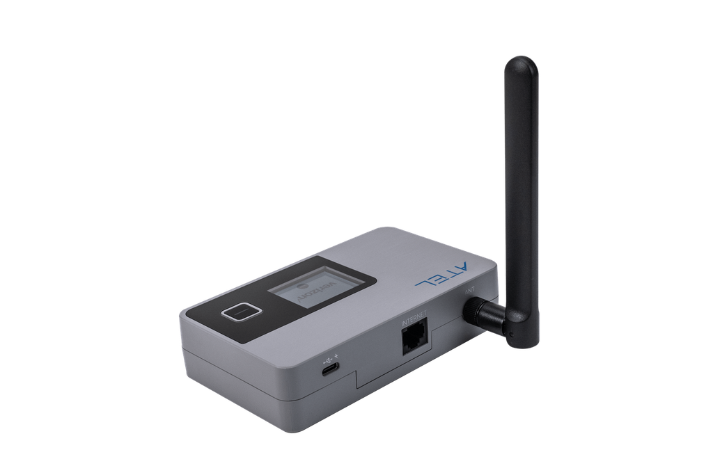 ATEL Axis V810A - Base LTE Router - new extended 2500 mAh battery, antenna, LCD screen